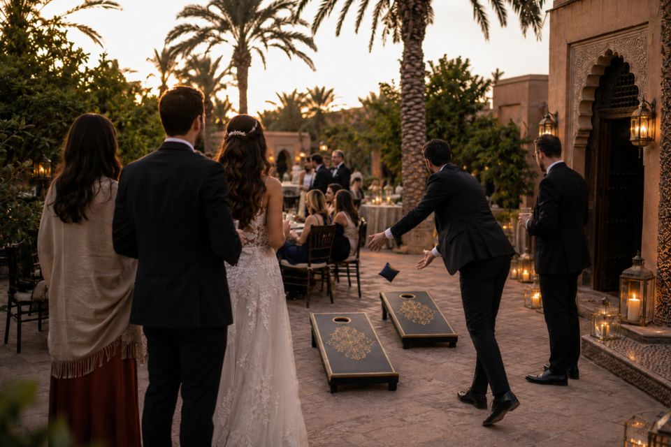 Le Cornhole, une belle animation pour votre mariage à Marrakech !